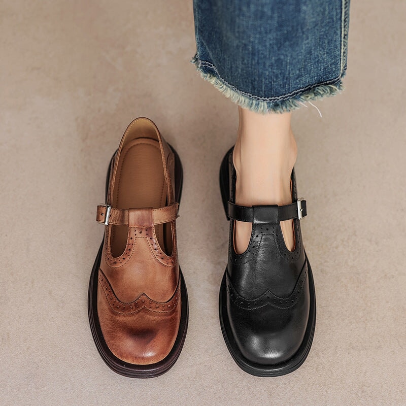 Mattea | Elegante Mary Janes Van Leer