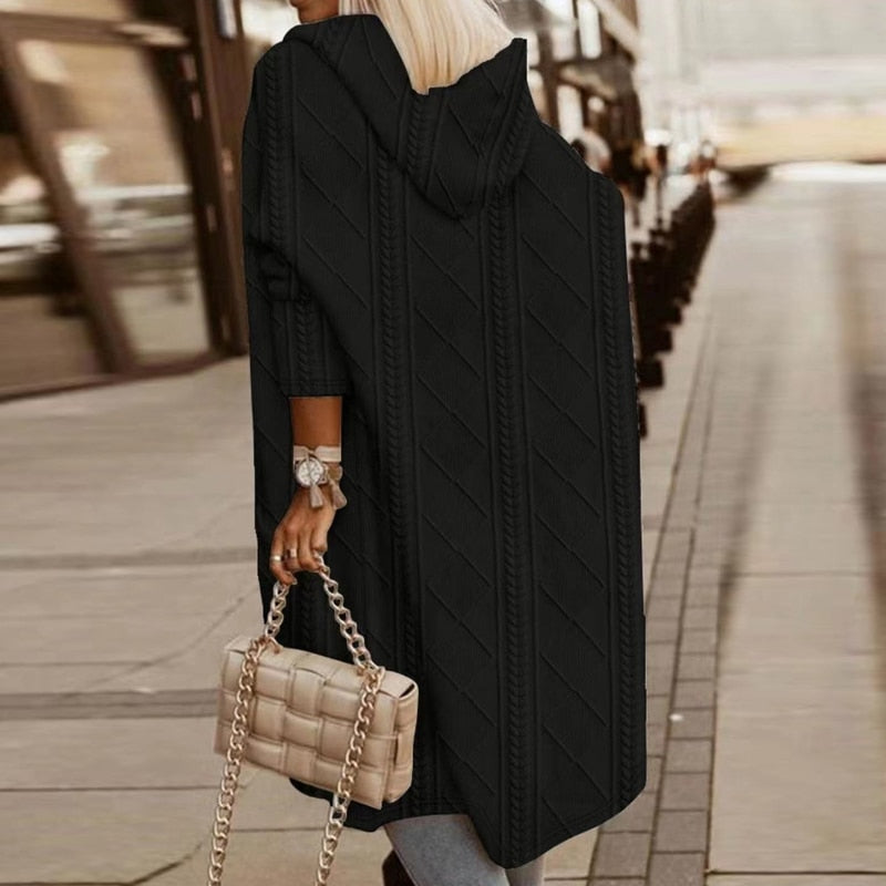 Jelone - Extended Hoodie Cardigan