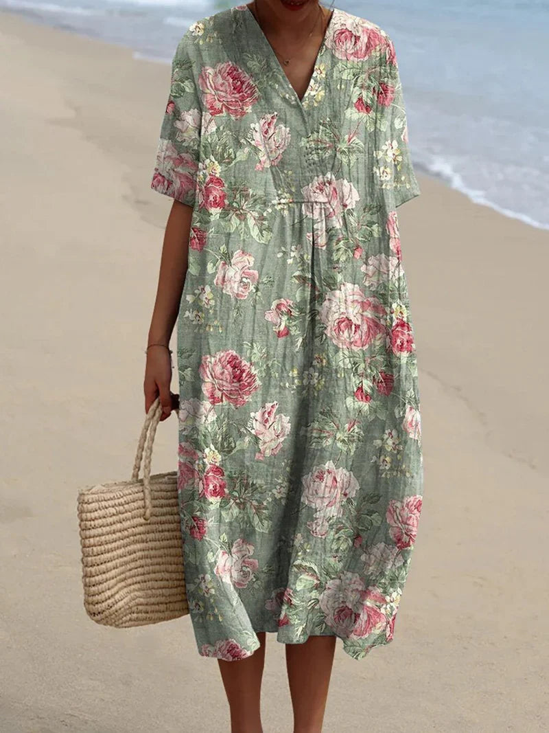 Soline | Vintage bloemenjurk